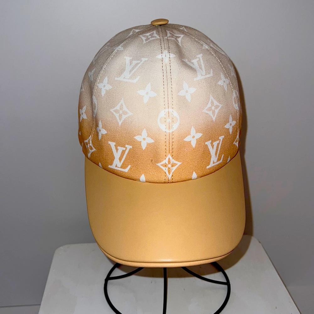 Louis Vuitton Baseball Cap - white beige leather
